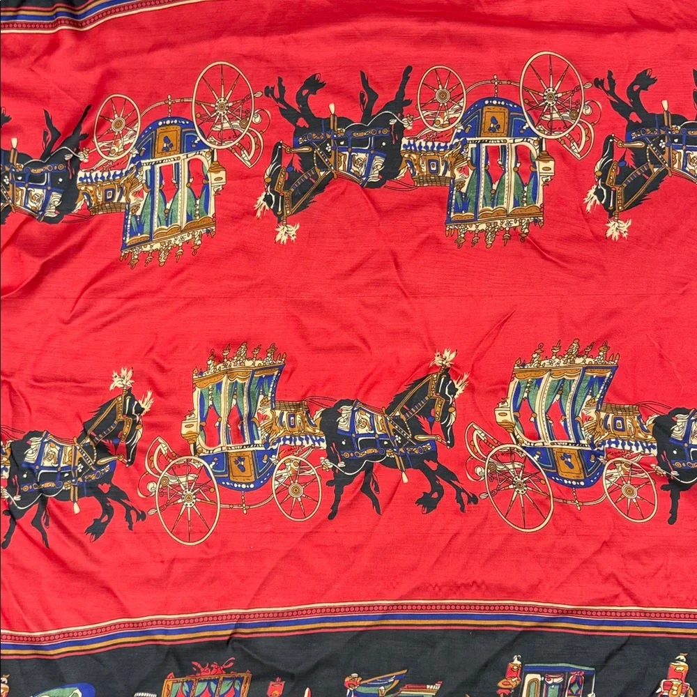 Hermès Royal Purple Silk Scarf with Orange Label - Picture 4 of 6